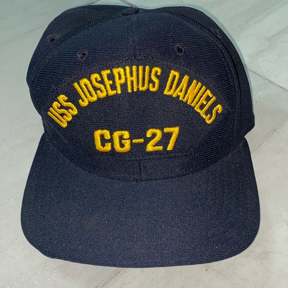New Era USS Josephus Daniels CG-27 Black Embroidered Adjustable Baseball Hat